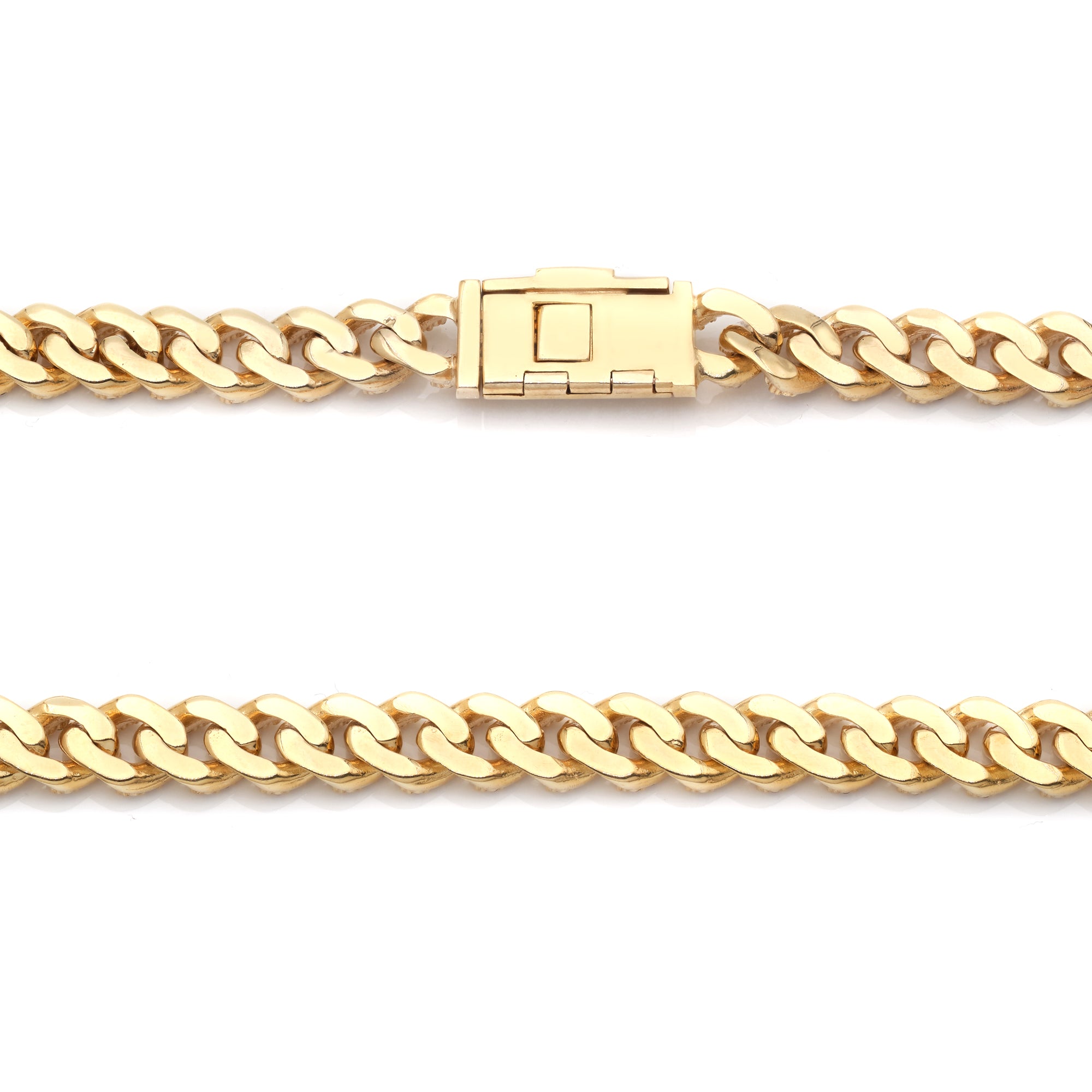 yellow gold cuban diamonds