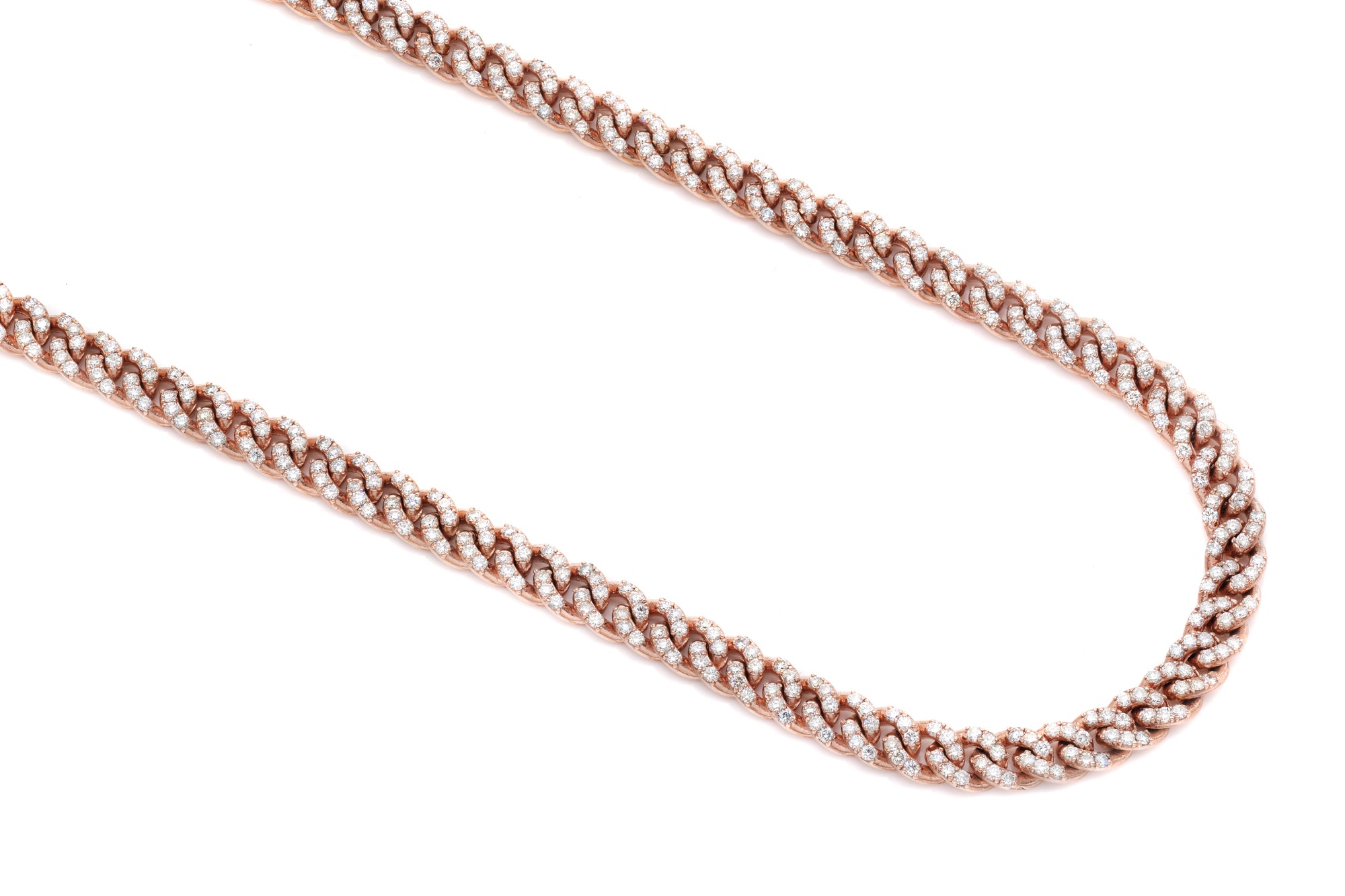 rose gold Cuban chain