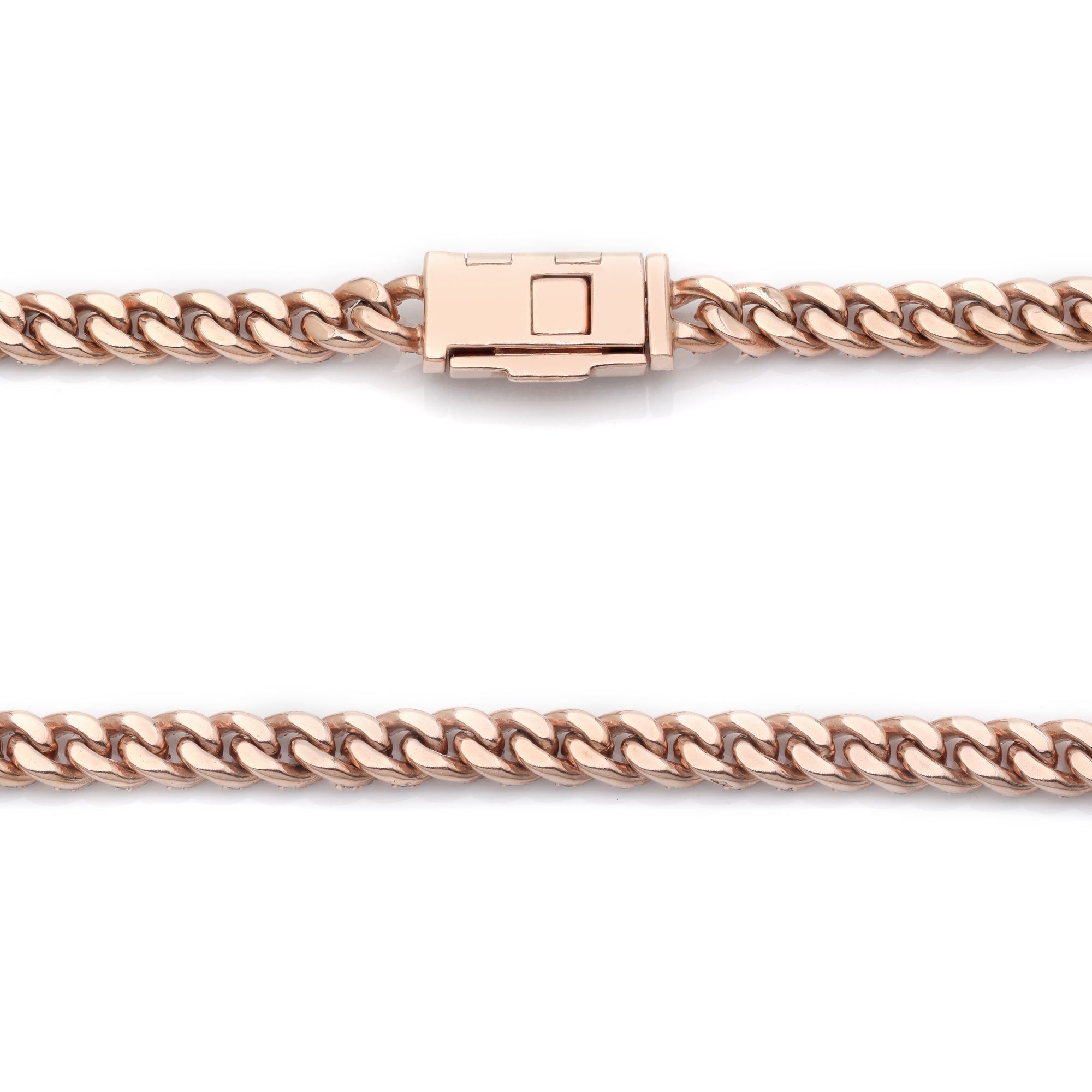 rose gold Cuban chain