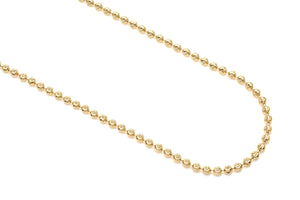 yellow gold bead chain
