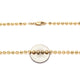 yellow gold bead chain