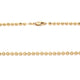 yellow gold bead chain
