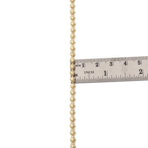yellow gold bead chain