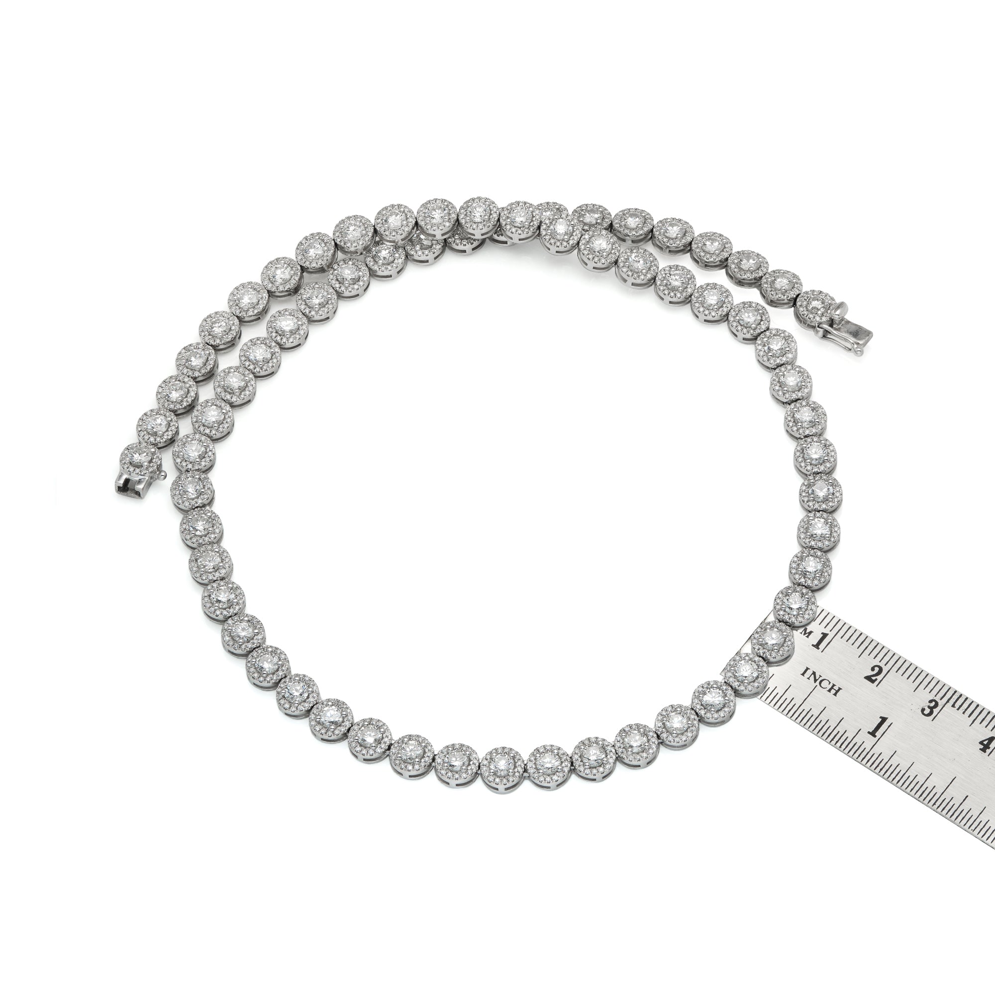 Solitaire Diamond Cluster Chain