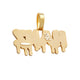 4 Character Beveled Drip Letters Pendant