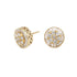 Mixed Diamond Round Cluster Earrings