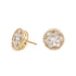 Round Graduated Cluster Earrings