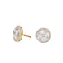 Duotone Round Cluster Earrings