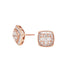 Square Mixed Cluster Earrings