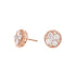 Mixed Round Diamond Cluster Earrings