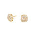 Square Mixed Cluster Earrings