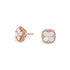 Squared 37 Diamond Cluster Earrings