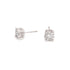 Round Post Eternity Cluster Earrings