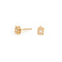 Round Diamond Cluster Earrings