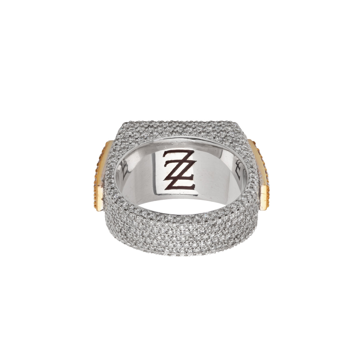 Multi Surface Duo Tone Diamond Ring – Mazza New York