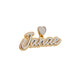 5 Letter Script and Custom Bail Pendant