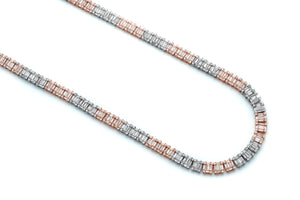 Baguette Diamond Link Chain