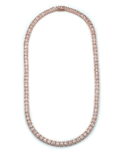 Baguette Diamond Link Chain