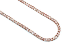 Baguette Diamond Link Chain