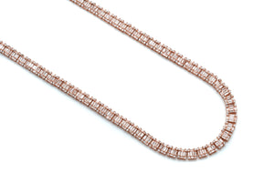 Baguette Diamond Cuban Link Chain