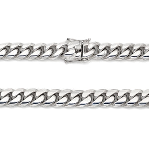 Cuban Link White Gold Chain