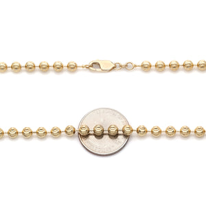 Moon Cut Yellow Gold Chain II