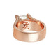 Accented Halo Solitaire Diamond Set Ring