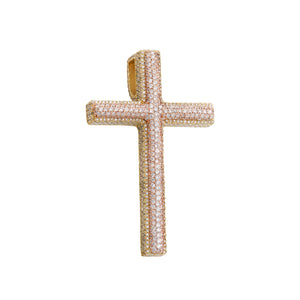 Duo Tone Diamond Cross