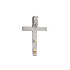 Micro Duo Tone Diamond Cross