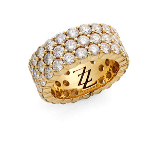 3 Row Eternity Band