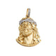 Diamond Jesus Head Pendant