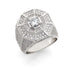 Octagon Diamond Ring