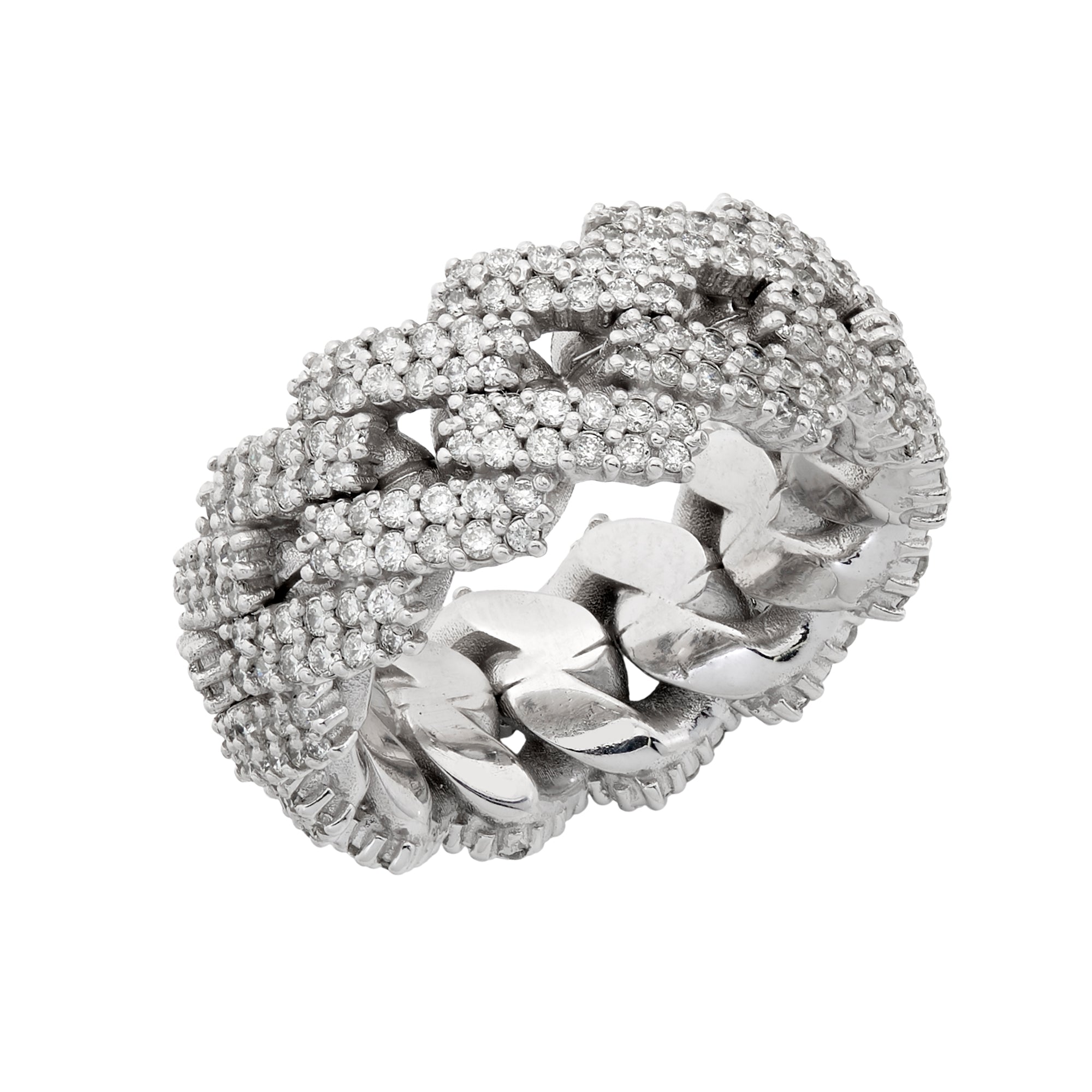 Cuban Link Diamond Ring