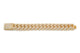 4 Row Diamond Prong Set Cuban Link Bracelet