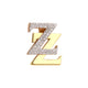 Gold Micro ZZ Logo Pendant