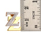 Gold Micro ZZ Logo Pendant